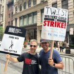 Cynthia Nixon Instagram - An honor to be in solidarity with this hard-working, brilliant, and united group of my fellow actors and writers. 💪💪 #SAGAFTRAStrong #WGAStrong