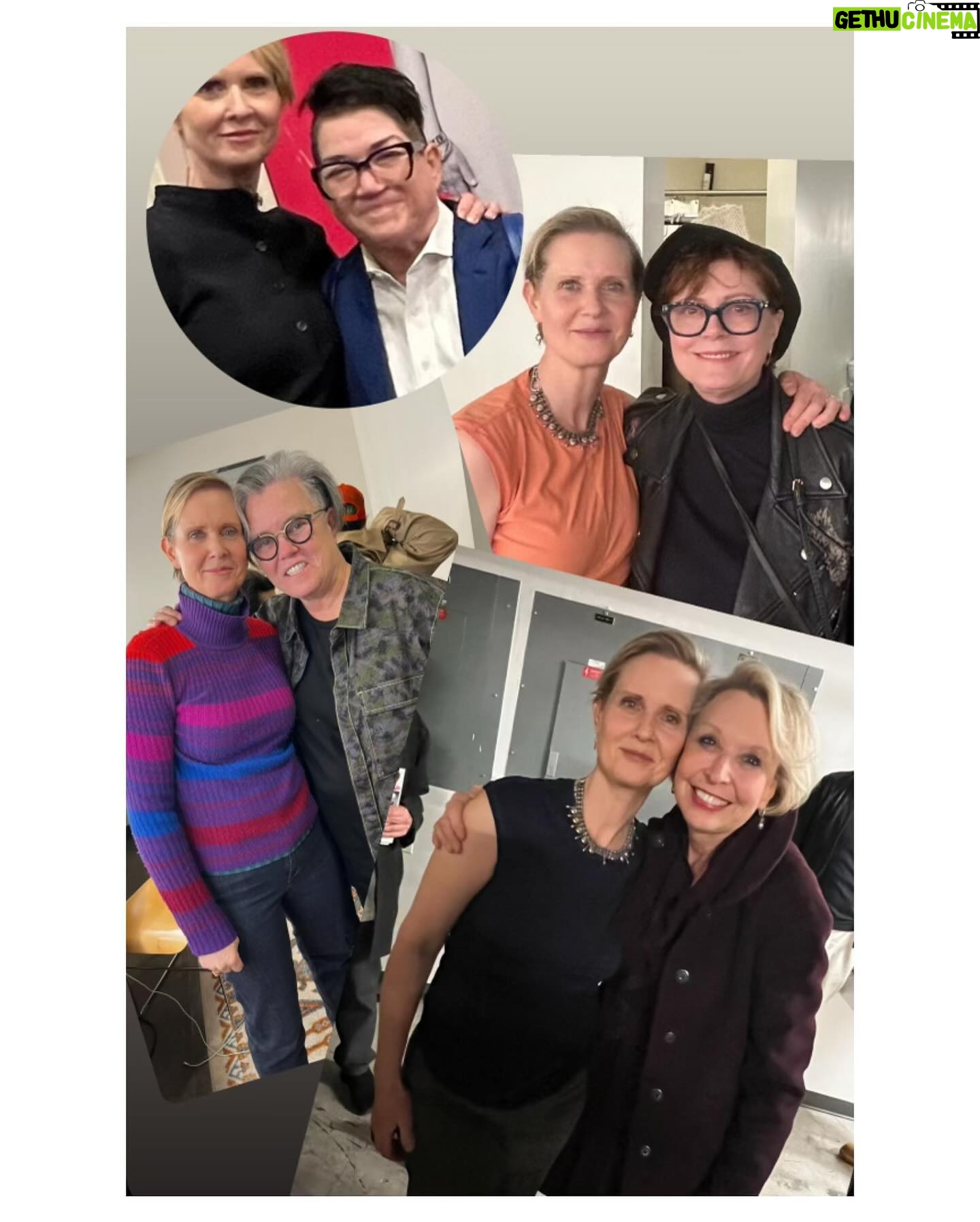 Cynthia Nixon Instagram - So grateful to so many friends, family and fans who have come to the Seven Year Disappear β€οΈπ. This is our last week β be sure to catch it before Sunday March 31st either live in the theatre or live-streamed to your home! Links for tix in bio