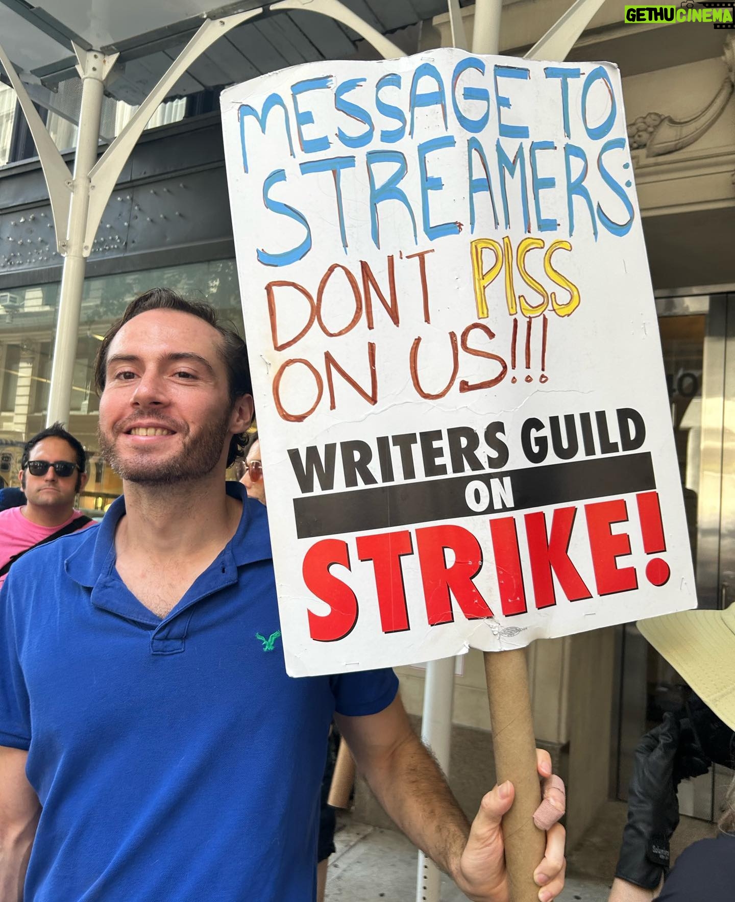 Cynthia Nixon Instagram - An honor to be in solidarity with this hard-working, brilliant, and united group of my fellow actors and writers. 💪💪 #SAGAFTRAStrong #WGAStrong