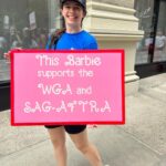 Cynthia Nixon Instagram - An honor to be in solidarity with this hard-working, brilliant, and united group of my fellow actors and writers. 💪💪 #SAGAFTRAStrong #WGAStrong