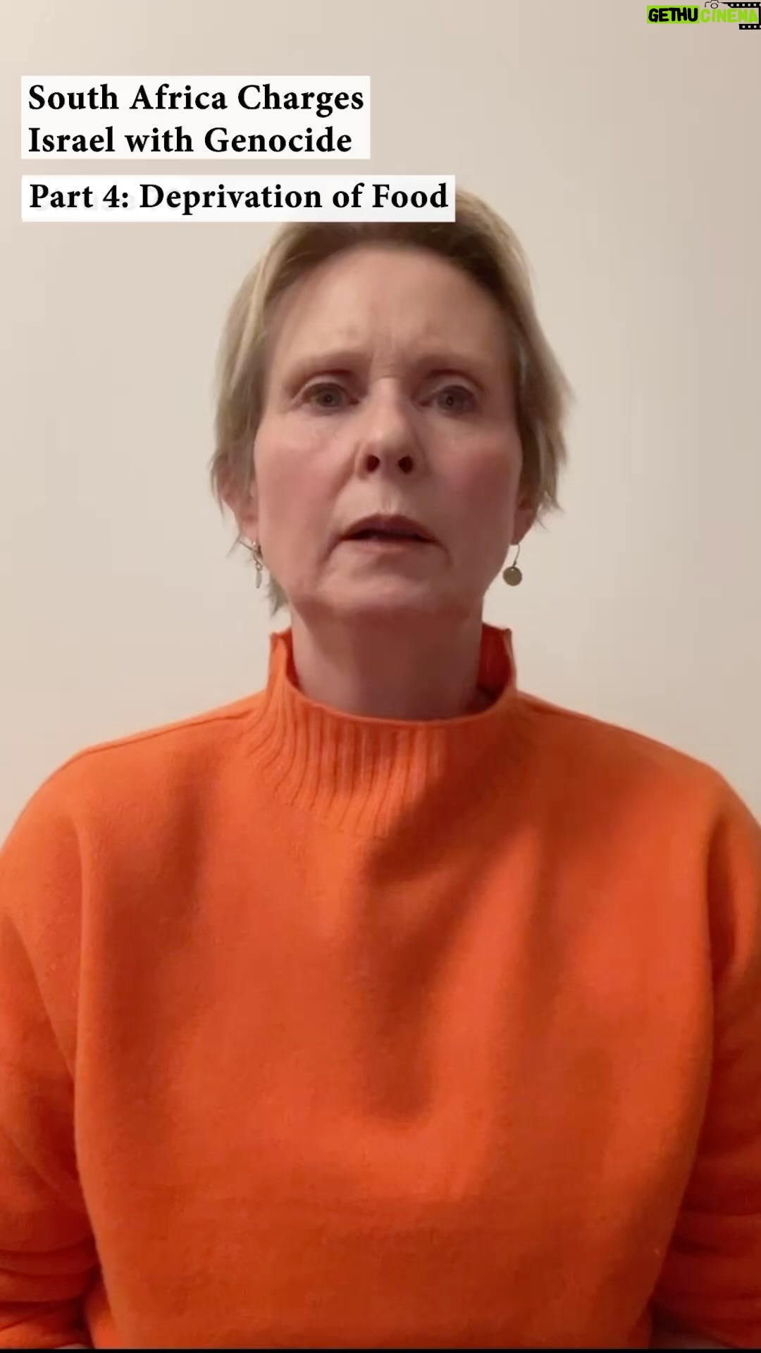 Cynthia Nixon Instagram - Cynthia Nixon, Tobias Menzies, Morgan Spector, Alia Shawkat, Harriet Walter & Khalid Abdalla read the section “Deprivation of access to adequate food to Palestinians in Gaza.” This is the 4th video in a sequence that will go in depth into South Africa’s dossier charging Israel with genocide at the International Court of Justice. See our timeline for the other videos. The entire cast: Khalid Abdalla, Tunde Adebimpe, Gbenga Akinnagbe, Adam Bakri, Kathleen Chalfant, Steve Coogan, Liam Cunningham, Charles Dance, Natalie Diaz, Stephen Dillane, Inua Ellams, Paapa Essiedu, Lena Headey, Aida El-Kashef, Maaza Mengiste, Tobias Menzies, Sepideh Moafi, Indya Moore, Peter Mullan, Cynthia Nixon, Maxine Peake, Dario Ladani Sanchez, Susan Sarandon, Maisie Richardson Sellers, Alia Shawkat, Wallace Shawn, Morgan Spector, Carice van Houten, Harriet Walter Every state has a legal duty to support South Africa’s case and uphold the Genocide Convention. Please apply pressure on your country if they have not supported the case. @susansarandon @maisiersellers @maazamengiste @sepidehmoafi @adambakri @betteblavatsky @gbengaakinnagbe @tadebimpe @cynthiaenixon @inuaellams @epluribusyourmom @pessiedu @darioladani @leavecaricealone @iamlenaheadey @liamcunningham1 @khalid3bdalla @indyamoore @aidaelkashef