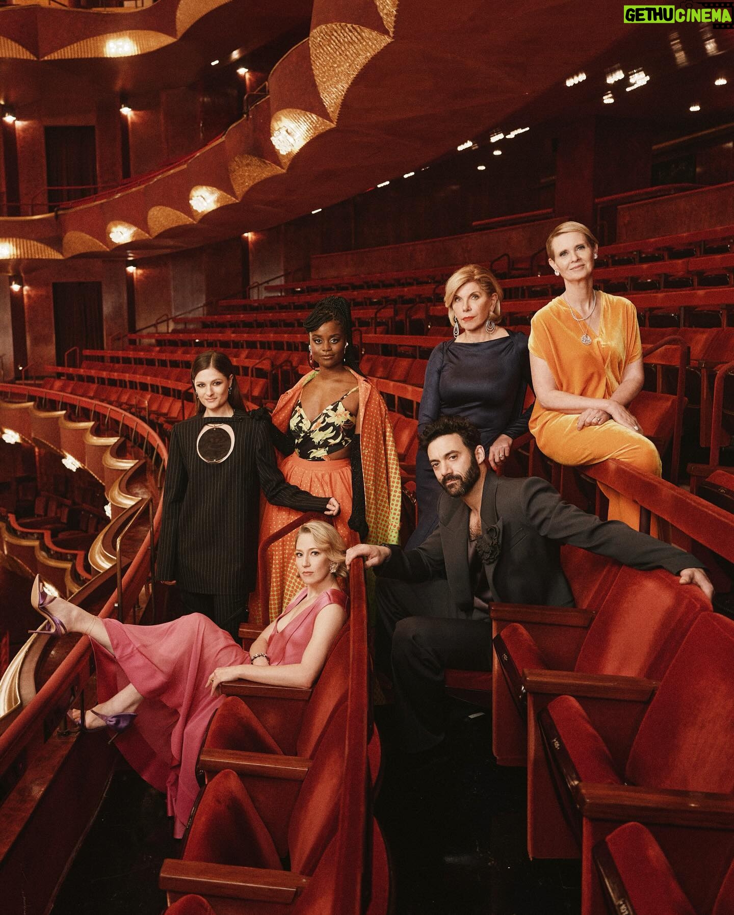 Cynthia Nixon Instagram - I 🧡 this cast!! Thank you to the @metopera for hosting us for a visit to the home of the opera wars seen in @GildedAgeHBO S2! In addition to working with our wonderful cast and crew, one of my favorite parts of #TheGildedAge is experiencing the history of my lifelong hometown 🗽🌃 through our show. New episode tonight…! ✨ Photos by @EmilioMadrid for @TownAndCountryMag Team Credits: @alicialombardini @itsmatin @rebekahforecast Fashion Credits: Dress: @zeromcornejo Shoes: @gianvitorossi Jewelry: @wempe Bag: @_thebellarosacollection Coat: @aleksandraviktor_