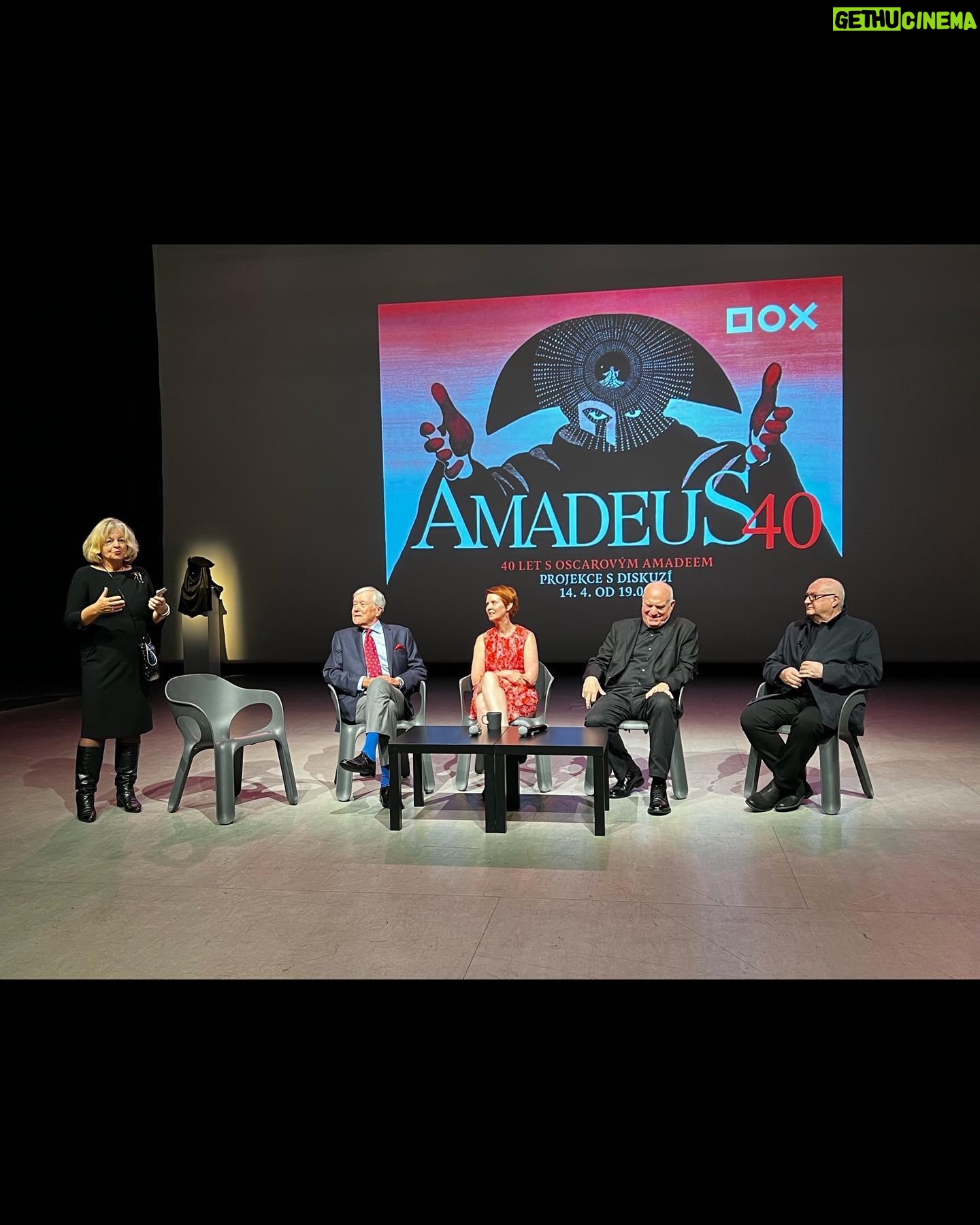 Cynthia Nixon Instagram - When I was 16 I had the enormous honor of being cast in Amadeus, directed by the great Milos Forman. Making a movie that would go on to win 8 Academy Awards was really something, but the experience was particularly memorable because we shot in Czechoslovakia under communist rule. To celebrate 40 years since the making of the film, the amazing Daniela Retkova organized a reunion of the Czech cast and crew with the American and international filmmakers in Prague at the fabulous @doxprague Museum where we all shared memories and stories. As a special treat, accomplished concert pianist @miroslav_sekera—who portrayed 8 year old Mozart in the movie—played the piano for us. 🎹 It was an incredibly moving evening! We also met US Ambassador @bijan—thank you for hosting us. For fun, swipe to the end to see a teenage me as Lorl, Mozart’s maid!
