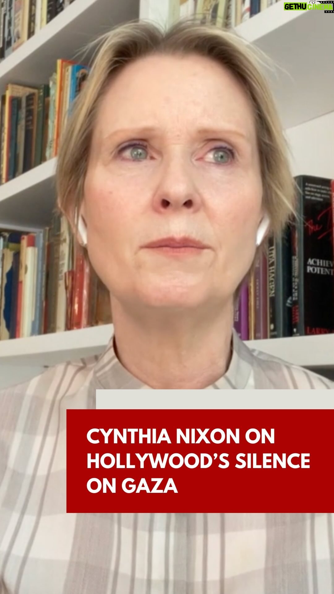 Cynthia Nixon Instagram - “Is there a climate of fear, of censorship in Hollywood on this issue of Gaza?” Mehdi Hasan asks actress, activist and @zeteonews contributor Cynthia Nixon on this week’s episode of ‘Mehdi Unfiltered’ regarding Hollywood and its silence on Gaza.