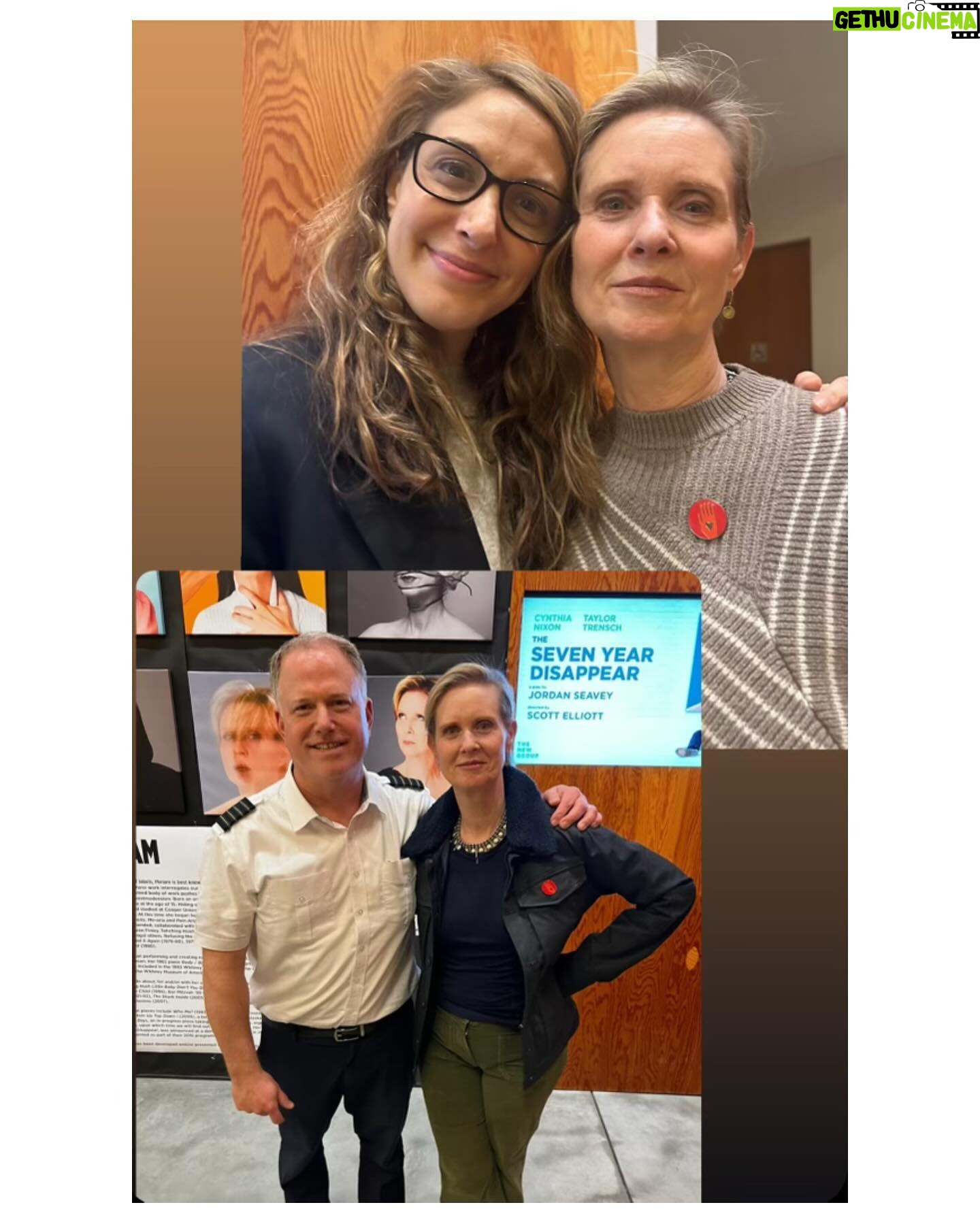 Cynthia Nixon Instagram - So grateful to so many friends, family and fans who have come to the Seven Year Disappear β€οΈπ. This is our last week β be sure to catch it before Sunday March 31st either live in the theatre or live-streamed to your home! Links for tix in bio
