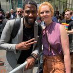Cynthia Nixon Instagram – Today at @WGAEast’s #RallyAtTheRock to support my writer colleagues who are fighting for a fair and honest contract. As the sign behind the podium said, it’s time to do the WRITE thing! 📝

Swipe to the end for my tribute to some of the greatest (and most apropos) lines of all time! #WGAStrong
