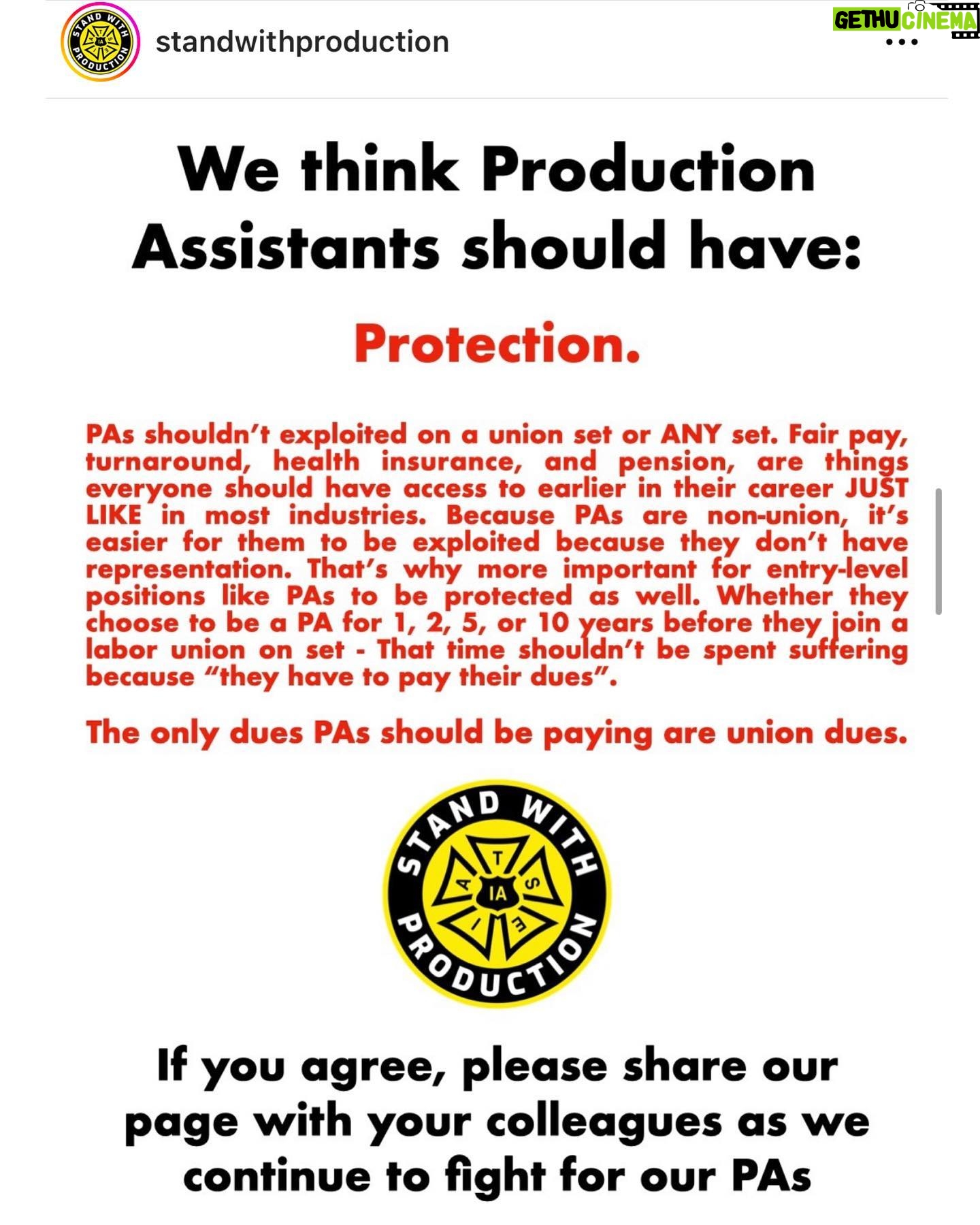 Cynthia Nixon Instagram - “As long as we’re up against a system that is unfair to its roots, we’re going to have to stay together or be crushed…and we are on the winning side.” - Bea Lumpkin, 104 year old labor activist at a Starbucks Workers United picket line this month I stand with my @SAGAFTRA colleagues as well as the thousands of workers fighting against exploitation and for just working conditions ➡️➡️➡️ 💪#SAGAFTRAStrong @nationalnurses @teamsters @sbworkersunited @amazonlaborunion @standwithproduction @sagaftra @wgaeast @wgawest @iatse 🙌@aoc @rbreich @ashnb1 @perfectunion