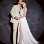 Cynthia Samuel Instagram - Officially Mr & Mrs Bakri 🤍 Dress & Suit: @georgeshobeika @jadhobeika Photography: @patricksawaya Makeup: @bassamfattouh Hair: @assaadhairdesign Organizers: @weddings4life