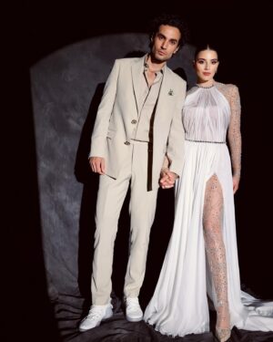 Cynthia Samuel Instagram - Officially Mr & Mrs Bakri 🤍 
 
Dress & Suit: @georgeshobeika @jadhobeika 
Photography: @patricksawaya 
Makeup: @bassamfattouh 
Hair: @assaadhairdesign
Organizers: @weddings4life