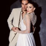 Cynthia Samuel Instagram - Officially Mr & Mrs Bakri 🤍 Dress & Suit: @georgeshobeika @jadhobeika Photography: @patricksawaya Makeup: @bassamfattouh Hair: @assaadhairdesign Organizers: @weddings4life