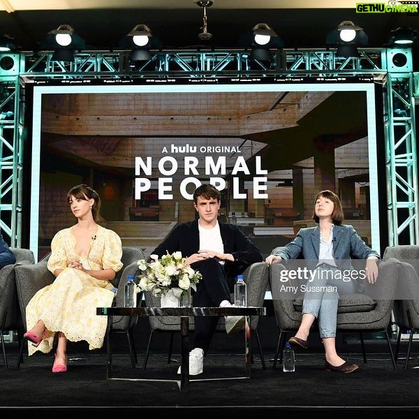 Daisy Edgar-Jones Instagram - Tb to us all looking serious at the TCAS, and then Paul doing a funny. 🥳