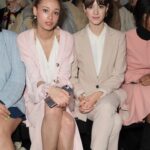 Daisy Edgar-Jones Instagram - @roland_mouret Autumn-Winter 2020 show with the lovely @ellaraesmith 🌸 (enjoy my hand clasp)