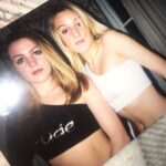 Daisy May Cooper Instagram - Going through pictures for my new book and found this one of me and my cousin before hitting the club. (Our fucking tops have 'rude' written on them ffs 🤣🤣🤣🤣😍) thought I looked so fucking hot and my head looks like its been badly photoshopped on.