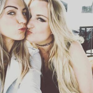 Daisy May Cooper Instagram - My best mate in the whole entire world, my mate that covered for me for snogging goths and drinking white lightening in the abbey grounds. The mate that  smuggled my 10 Lambert and butler's into her cleavage while we sprayed ourselves silly outside the science blocks with impulse. The girl that took one for the team and sucked off the ugly mate of the bloke that I was seeing. I love you @fionabrassey , you are my soul mate. Tag a bitch that did the same