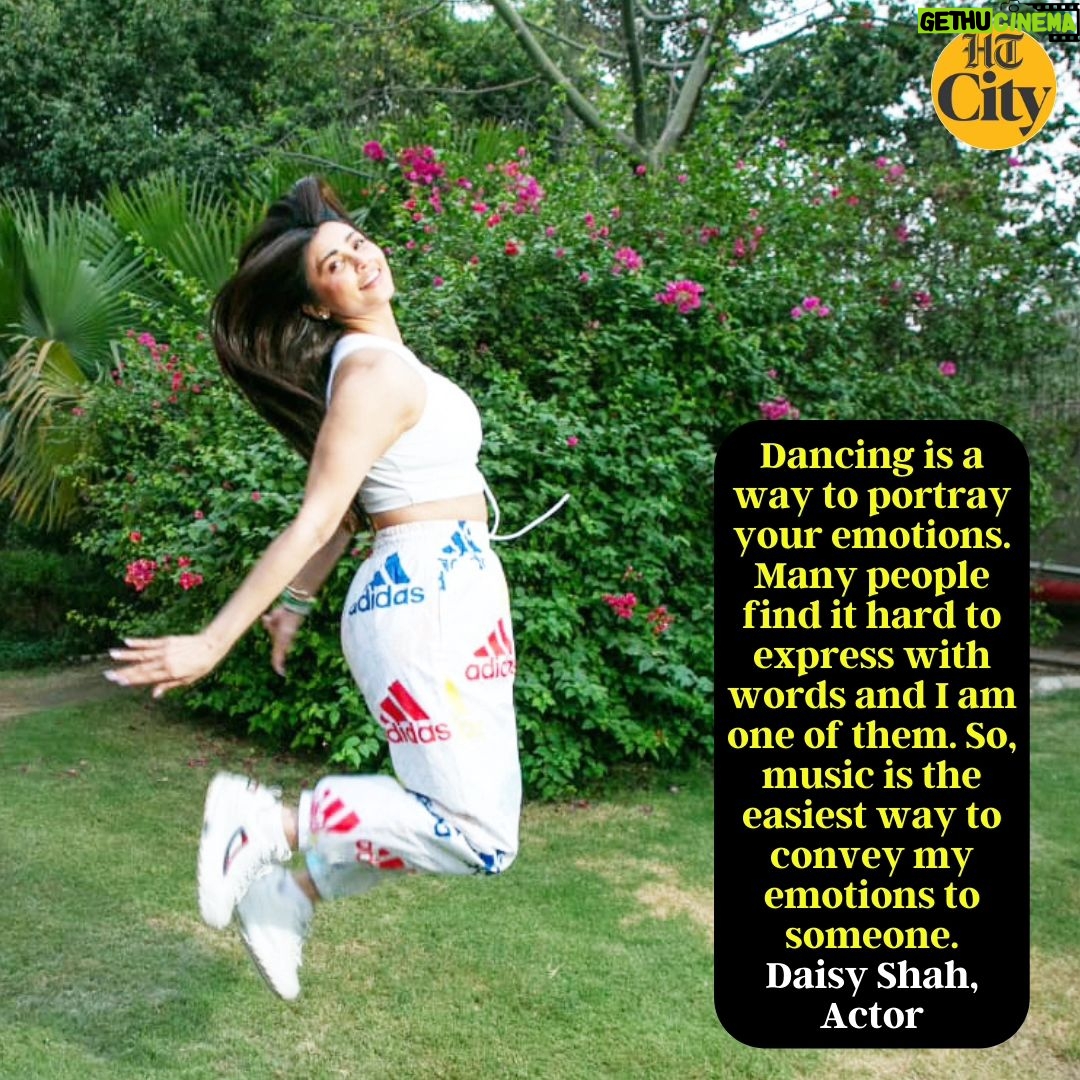 Daisy Shah Instagram - For actor Daisy Shah (@shahdaisy), dance will always be her first love, and she calls it an emotion. “Dancing is a way to portray your emotions. Many people find it hard to express with words and I am one of them. So, music is the easiest way to convey my emotions to someone,” says Shah, as she poses exclusively for HT City, celebrating International Dance Day. Interview by @nayy_kayy_ 📸 @raajesshkashyap #daisyshah #internationaldanceday #danceday #Bollywooddance