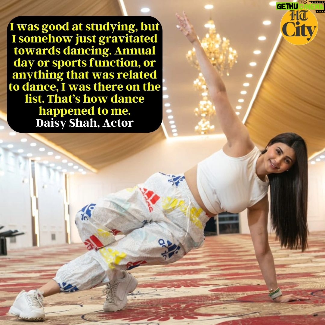 Daisy Shah Instagram - For actor Daisy Shah (@shahdaisy), dance will always be her first love, and she calls it an emotion. “Dancing is a way to portray your emotions. Many people find it hard to express with words and I am one of them. So, music is the easiest way to convey my emotions to someone,” says Shah, as she poses exclusively for HT City, celebrating International Dance Day. Interview by @nayy_kayy_ 📸 @raajesshkashyap #daisyshah #internationaldanceday #danceday #Bollywooddance
