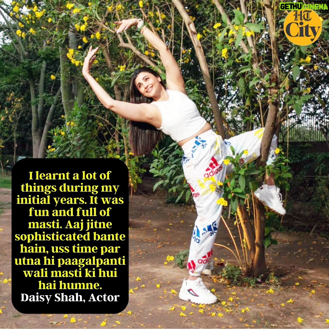 Daisy Shah Instagram - For actor Daisy Shah (@shahdaisy), dance will always be her first love, and she calls it an emotion. “Dancing is a way to portray your emotions. Many people find it hard to express with words and I am one of them. So, music is the easiest way to convey my emotions to someone,” says Shah, as she poses exclusively for HT City, celebrating International Dance Day. Interview by @nayy_kayy_ 📸 @raajesshkashyap #daisyshah #internationaldanceday #danceday #Bollywooddance