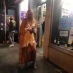 Dakota Fanning Instagram – Taken about three years ago, on my 23rd birthday, outside my local wine shop in NYC. Missing all of this today.
