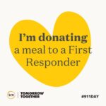 Dakota Fanning Instagram – Today, @911day and @WCKitchen are delivering more than 35,000 meals from local restaurants to firefighters, EMTs, paramedics, and healthcare workers on the front line.

You can sponsor a meal at 911day.org/feed-first-responder for this year’s @911day of Service. #911day #NeverForget
