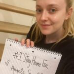 Dakota Fanning Instagram - #IStayHomeFor my mom’s best friend, Ang, a kidney transplant survivor! Do your part and stay home to protect those who are vulnerable. Please! And to those who can’t, and are providing life saving and supporting services, THANK YOU. I nominate @alessandragl @thereallukeevans @camillabelle @michellepfeifferofficial @zoeydeutch @andygarcia Who do you stay home for?! #6degrees #coronavirus #IStayHomeFor #staysafe