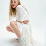 Dakota Fanning Instagram - 💙🩵 @portermagazine @netaporter Writer: @missmarthahayes Photographer: @oliviamalone Stylist: @michelle__cameron Art Director: @kelly0n Entertainment Partnerships Director: @theannabelbrog Entertainment Director: @olivesw Content Director: @alcaselyhayford Head of Photoshoot Production: @gabsylvia