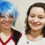 Dalila Bela Instagram - HAPPY HALLOWEEN!!!! 🪦🪦🔮🔮🧡🧡 My youngest brother, @raphaelalejandro22, and I’s costumes this year!!!! #kuroko #halloweencostume #halloween #happyhalloween #spookyseason