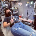 Dalila Bela Instagram - Thank you so much @antstattoo._.leo for the awesome tattoo!!! And thank you @antstattoo for having me!! The tattoo I got is of an unalome! It’s a Buddhist/spiritual symbol that represents the path that we all travel over the course of our lives. Our journey can be convoluted, but it will eventually end in a straight path, therefore symbolizing enlightenment and mental freedom!! I’m in love with how it came out!! #covidsafe #tattoo