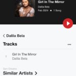 Dalila Bela Instagram - I CANT BELIEVE IT #girlinthemirror IS LIVE ON @iheartradio!!!!!! THIS IS SO DANG COOL!!!!!! THANK YOU ALL SO MUCH FOR SUPPORTING ME AND MY MUSIC!!!!!!!!!! LOVE YOUUUUUUUUUUUUUUU!!!!
