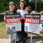Dalila Bela Instagram – Was on the picket line today with these amazing women, @naledijackson, @helenjohns00, @demandatension, @borelcorp, and @shernfern!!!

#wgastrong #wgastrike #sagaftrastrong #sagaftrastrike