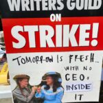 Dalila Bela Instagram – Was on the picket line today with these amazing women, @naledijackson, @helenjohns00, @demandatension, @borelcorp, and @shernfern!!!
#wgastrong #wgastrike #sagaftrastrong #sagaftrastrike
