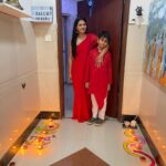 Dalljiet Kaur Instagram - Happy Diwali ! . . . . . . Beautiful red by @sharmaa_shivi