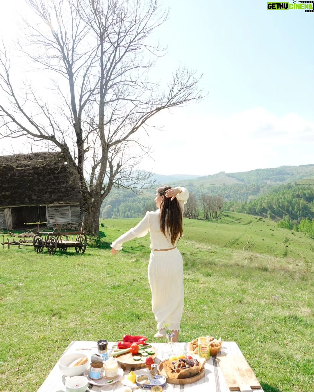 Dana Rogoz Instagram - Recapitularea traseului de ieri: ne-am trezit lângă Manastirea Sub Piatra, de unde am luat lumina. Am pornit spre Panorama Salciua din muntii Apuseni, unde am facut picnic și o vânătoare de oua în iarba, pe care copiii au adorat-o. Am pornit spre satul Cib, unde am vizitat casuta domnului Onc, despre care v-am vorbit ieri. Apoi am continuat drumul pana în Sibiu, unde ne-am oprit sa mancam. Iar pe seara am dormit intr-un camping din Cisnadioara. Mai am multe poze, sa stiti, și mi-e foarte greu sa fac selectia lor. Cred ca o sa mai postez de aici, chiar si cand vom fi deja intorsi acasă. Dar e prea frumos! P.S. Am urcat mai multe imagini pe stories!