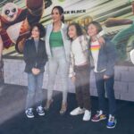 Dania Ramírez Instagram – Family fun at #KunfuPanda4Premier We LOVED it!! @mygaiaaether and #Hudson had the best time! #photodump