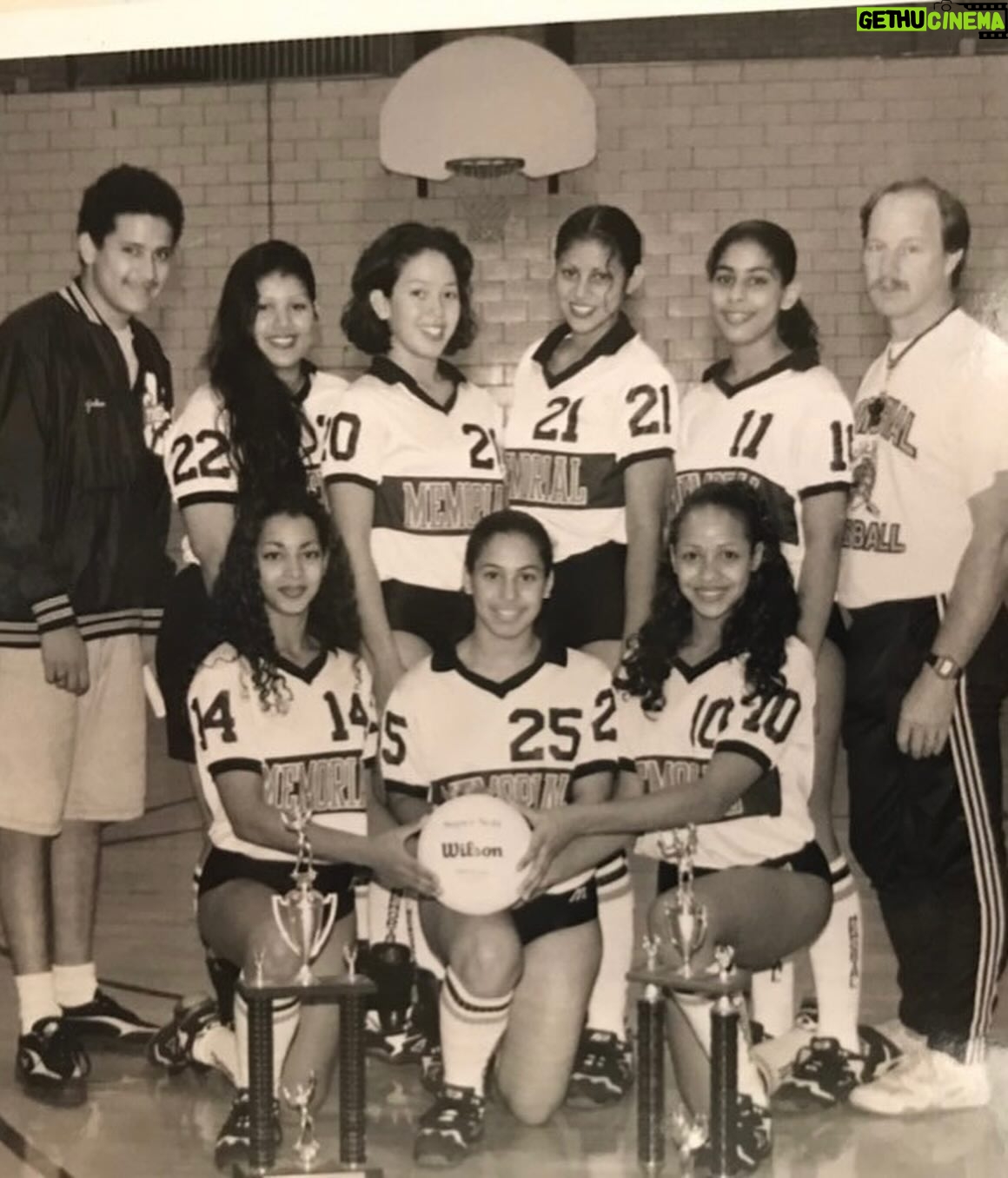 Dania Ramírez Instagram - My Memorial high school volleyball coach posted this on his Facebook recently and my friend Ivette just sent it to me. I am so touched by the journey we took and so grateful to have been coached by you #CoachJohnWengerter When I first started playing my junior year of high school, I couldn’t even get the ball over the net! I went in early and stayed late and with the encouragement of Yvette Ayala, all my other teammates (❤️🫶🏽you know who you are!) and our coaches, I was able to thrive. Our coach would play this song before games and we just all had such a blast. Life is magical! My husband showed my children this article and it made them feel like anything is possible. They said mami, “you can do anything you put your mind to” and I told them so can they! And I now say so can YOU! And that is exactly how I feel! We all have gifts and talent but our hard work and perseverance makes it all possible! Thank you for sharing this with me and now I get to share it with you all! #namaste 🙏🏽🌟 #daniacs #FBF