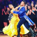 Danica McKellar Instagram – In honor of tonight’s Disney Night on @dancingwiththestars, here’s a throwback to nine years ago, when I got to dance the Quickstep with @valentin to Beauty and the Beast’s “Be Our Guest”! 🌟 Good luck to all the couples tonight!! 
.
.
What’s your favorite Disney cartoon movie?? For me, it’s a three-way tie between The Little Mermaid, Beauty and the Beast, and Cinderella! 💖🤗