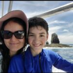 Danica McKellar Instagram - Happy Mother's Day!! Here are a couple shots from a Mother's Day spent together (I'm up in Canada on my @greatamericanfamily movie this year!). And a few shots of my beautiful, supportive mother and also my cherished experience *as* a mother for the last nearly 14 years. 💕💕 . . Yes, that's my sister popping her head up in the second shot (and yes, she played Becky Slater in The Wonder Years. 😁) And yes, that's me & Draco in Bob Ross wigs, painting - one of our lockdown activities in 2020. 🙃 . . For many, I know this holiday isn't easy (for a variety of reasons), so I am sending extra love and prayers to you all. 💕💐🌷 And a big mama hug from me!! 🤗