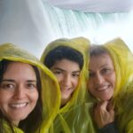 Danica McKellar Instagram - Look! Drowned rats at Niagara Falls!! (Actually, somehow Draco's hair stayed pretty dry so maybe it's just me!) 😅 So phenomenal to see the Falls up close - the mist TAKES OVER and well, explains alot about these pictures, ha! 😁 So grateful to spend a day off before starting my @greatamericanfamily movie to experience this (and then a spectacular dinner and view at @primesteakhousenf!) with my mom, Draco and some good family friends!! . . Wishing you a beautiful rest of your weekend. Try getting out in nature, even just for a walk - God's wonders are all around us! 🙏💕