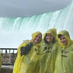 Danica McKellar Instagram - Look! Drowned rats at Niagara Falls!! (Actually, somehow Draco's hair stayed pretty dry so maybe it's just me!) 😅 So phenomenal to see the Falls up close - the mist TAKES OVER and well, explains alot about these pictures, ha! 😁 So grateful to spend a day off before starting my @greatamericanfamily movie to experience this (and then a spectacular dinner and view at @primesteakhousenf!) with my mom, Draco and some good family friends!! . . Wishing you a beautiful rest of your weekend. Try getting out in nature, even just for a walk - God's wonders are all around us! 🙏💕