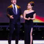 Danica McKellar Instagram – Oh hi, red carpet – it had been a minute! 🥰 What an incredible night – a beautiful red carpet and a @movieguide awards ceremony I was honored to co-host alongside @trevordonovan amidst our @greatamericanfamily ! Here’s the lowdown on the pics:
.
.
1. Red carpet shot
2. Another red carpet shot 😅
3. Red carpet with my amazing husband!
4. Selfie w/@candacecbure 💕
5. Group shot with many actors and executives of @greatamericanfamily – including our CEO @billabbotthc! 🤗
6. Stepping onstage to host with @trevordonovan 
7. Trevor was so much fun to host with!
8. Backstage shot with @MovieGuide owner @tedbaehr and legend @dennisquaid – who performed some awesome tunes! 🤗
9. Post-show laughs with my dear friend Lori Loughlin. 💕
.
.
I hope you’ll join us one week from tonight – March 7th at 8pmET on @greatamericanfamily! 🍿🎬❤️