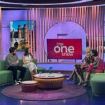 Daniela Melchior Instagram - Who watched me and @jakegyllenhaal chatting all things @roadhousemovie on @bbctheoneshow ? 💥👊🏼 Hope you liked it! Wearing @hermes and @aquazzura Styled by @nelly_goncalves Makeup and hair by @sarafonseca_makeup @sergiomotasoares #RoadHouseMovie #bbctheoneshow