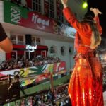 Daniela Mercury Instagram - Pretinha, te amo, te amo!! O Canto dessa Cidade é TODO seu! Foi uma delícia te receber no Croco 🐊💚 #DanielaMercury #BlocoCrocodilo #CarnavaldaRainha #PretaGil