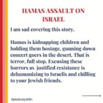 Daniela Ruah Instagram - I am sick to my stomach as I watch videos of kidnapped children being taunted, dead teenagers, terrified families being gunned down, desecrated bodies and disgusting celebrations over the death of human beings. Evil exists and it’s happening before our eyes. 👇🏼 #Repost @kennedycasting ・・・ Praying for peace at this horrific time. I stand with Israel and the innocent Israeli and Palestinian victims and their families who are suffering from these unthinkable attacks. As an American Jew, I am heartbroken, angry, and scared. I'm sharing some posts that speak to me as I try to grapple with these events and the many people on social media attempting to justify terrorists. There is no justification for the murder of innocent people. There is no justification for taking children as hostages. There is no justification for rape. There is no justification for desecrating the dead. There is no justification for celebrating these atrocities.