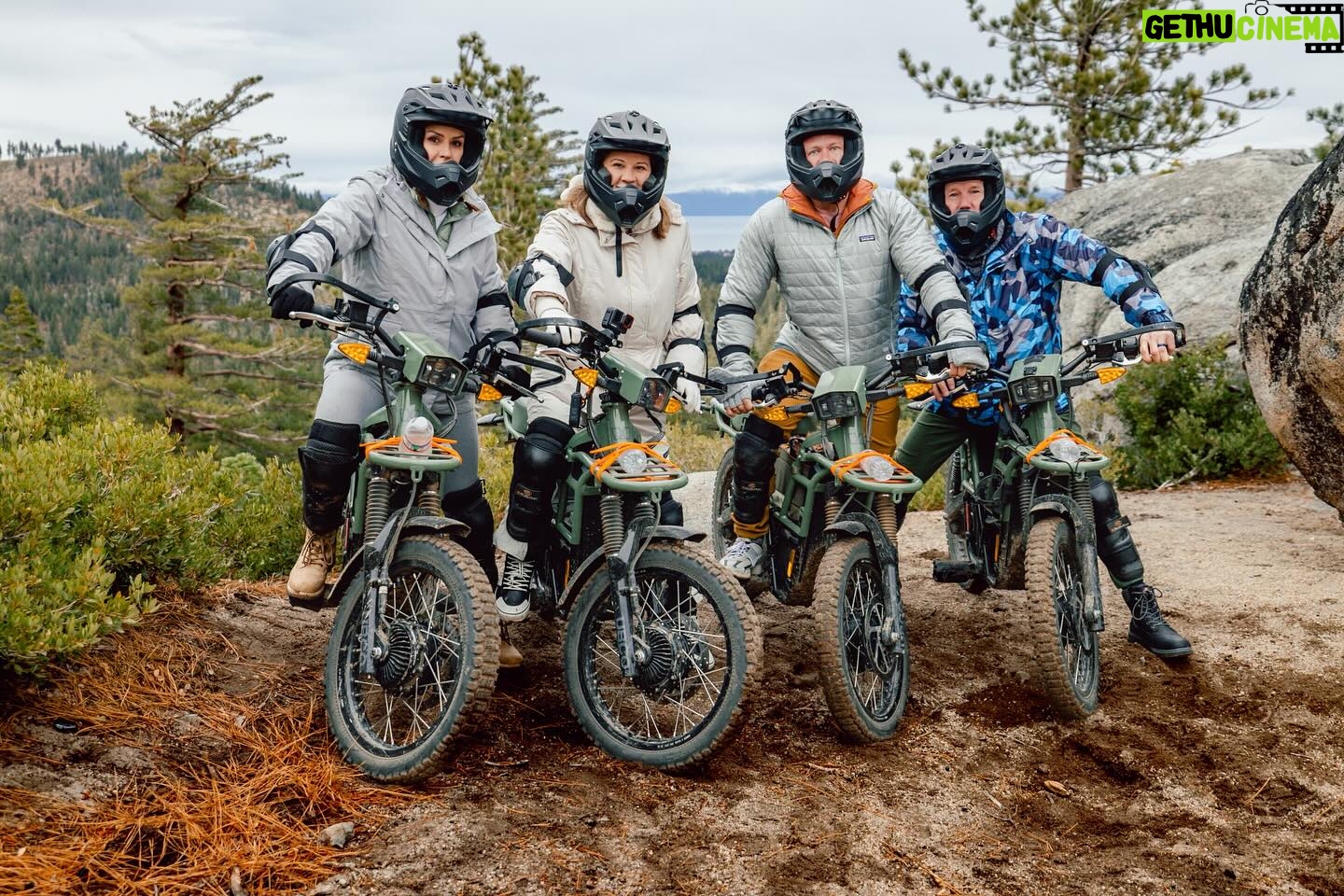 Danielle Busby Instagram - Highlight moment in Lake Tahoe was going up the mountains on dirt bikes!! Thank you @tahoe.outdoor.adventures for the amazing adventure! #laketahoe #southlaketahoe #itsabuzzworld #busbyventures