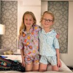 Danielle Busby Instagram - We had a great travel day, was the smoothies travel day yet, 🎉GO US!!! Arrived to Ohio, adventured down to the river downtown before dinner and the weather is literally perfect 🌞! But now it’s time to say 🌜Good Night from Ohio ! (Also, I’m sad my babies are all grown out of footie pjs😢 but they sure do look adorbs in their jammie’s tonight 💖 #busbyventures #itsabuzzworld