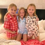 Danielle Busby Instagram - We had a great travel day, was the smoothies travel day yet, 🎉GO US!!! Arrived to Ohio, adventured down to the river downtown before dinner and the weather is literally perfect 🌞! But now it’s time to say 🌜Good Night from Ohio ! (Also, I’m sad my babies are all grown out of footie pjs😢 but they sure do look adorbs in their jammie’s tonight 💖 #busbyventures #itsabuzzworld