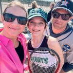 Danielle Busby Instagram - Way to play today BB🎾💖 WOW the first set and then battles through the second game. #tennis #itsabuzzworld