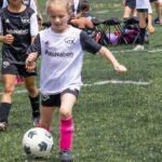 Danielle Busby Instagram - So proud of my little RI Ri! The look on her face says it all! She scored her first goal of the season. She usually doesn’t get many opportunities to shoot on goal because she primarily plays defense. They moved her up in the second half today and she took advantage of it! @htxsoccer #firstgoal #soccer #outdaughtered #itsabuzzworld.