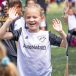 Danielle Busby Instagram - So proud of my little RI Ri! The look on her face says it all! She scored her first goal of the season. She usually doesn’t get many opportunities to shoot on goal because she primarily plays defense. They moved her up in the second half today and she took advantage of it! @htxsoccer #firstgoal #soccer #outdaughtered #itsabuzzworld.