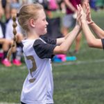 Danielle Busby Instagram - So proud of my little RI Ri! The look on her face says it all! She scored her first goal of the season. She usually doesn’t get many opportunities to shoot on goal because she primarily plays defense. They moved her up in the second half today and she took advantage of it! @htxsoccer #firstgoal #soccer #outdaughtered #itsabuzzworld.