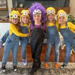 Danielle Busby Instagram - Happy Halloween 👻 This was our first Halloween that was diff for us! No really traditional Busby matching theme😢 Blayke wanted to be off with her friends and match them, and the quints dressed up with their besties in all minions (it was pretty hilarious watching them run house to house trick or treating). Then @adambuzz surprised the girls with his blow up Minion (which I couldn’t take him serious all night 🤪) ..and then there was… me..😏..#thatmom that was lame and left out and all alone to just be ‘that quint mom’ LOL! All in all, we had a blast last night and I treasure these little moments of joy and laughter !! #itsabuzzworld #halloween #outdaughtered